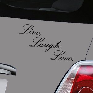 Live, Laugh , Love - Black